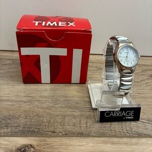 Timex Silver Watch with Stainless Steel band - Women’s